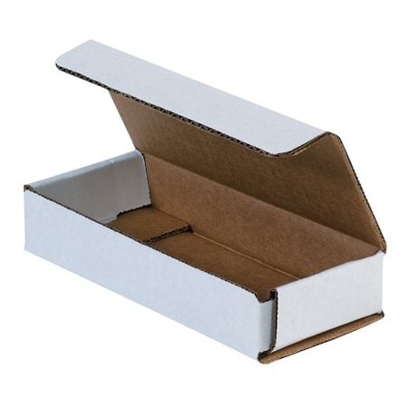 Bsc Preferred 6 x 2-1/2 x 1-3/4'' White Corrugated Mailers, 50PK MRX2L